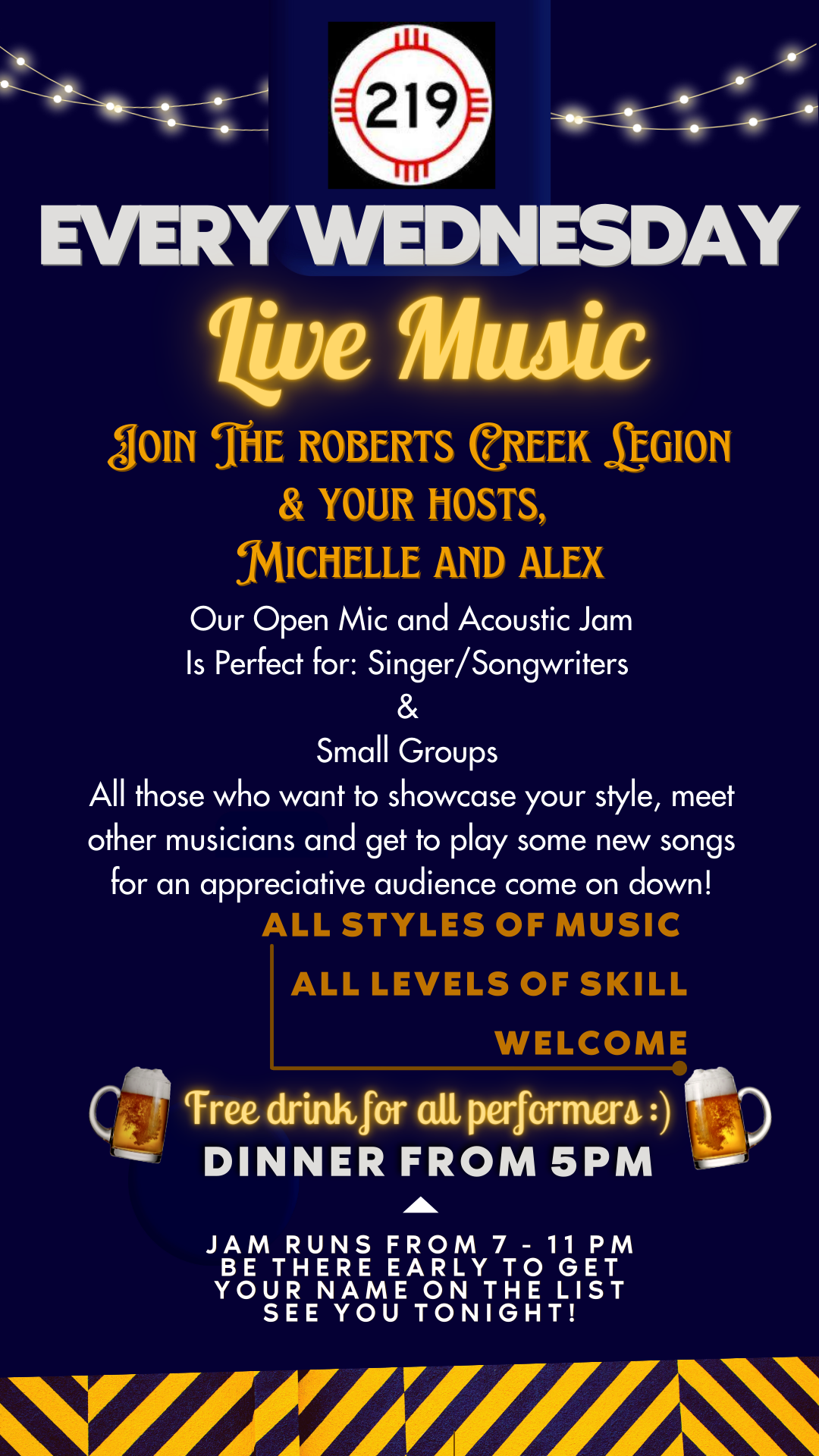 Wednesday Night Jam Upcoming Events