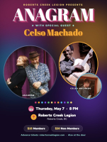 Thurs Jazz! Feat Anagram with Special Guest Celso Machado May 7