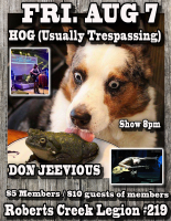 Songwriters Night Feat Hog (Usually Trespassing) & Don Jeevious Aug 7